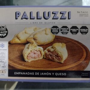 EMPANADAS PALLUZZI SIN TACC JAMÓN Y QUESO x 3 U de 130gr c/u
