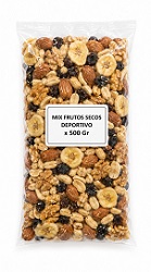 MIX NAMASTE DEPORTIVO x 500gr ( nueces, almendras, pasas, mani, bananitas)
