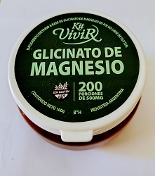 GLICINATO DE MAGNESIO KIT VIVIR RINDE 200 PORCIONES