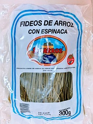 FIDEOS SOYARROZ ESPINACA X 300 GR