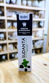 PASTA DENTAL AYURVEDICA EN GEL SUDANTA CON CARBON ACTIVADO Y MENTA x 200 Gr SIN TACC