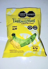 TOSTONXITOS SNACK DE PLATANO x 47gr SIN TACC sabor ajo