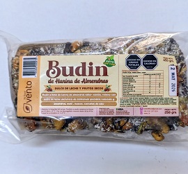 BUDIN KETO VENTO DDL Y FRUTOS SECOS x 250gr