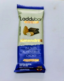 BARRA DE ALMENDRAS, DATILES Y CACAO LADDUBAR GOLD x 30gr SIN TACC