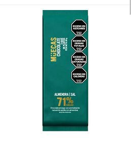 CHOCOLATE MUECAS ALMENGRAS Y SAL MARINA 71% CACAO X 80GR