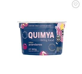 YOGUR QUIMYA COCO Y ARANDANOS SIN AZUCAR SIN TACC