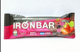 IRON BAR BARRA PROTEICA FRUTILLA 46 GR SIN TACC