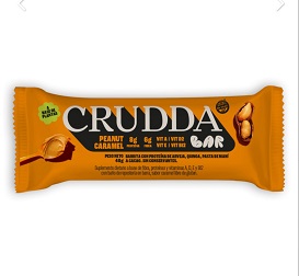CRUDDA BAR BARRA PROTEICA SABOR CARAMEL X 40 gr SIN TACC