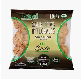 GALLETIAS CERAL INTEGRALES SIN AZUCAR LIMON X 180GR