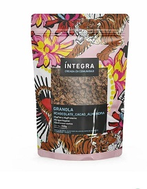 GRANOLA INTEGRA CHOCOLATE, CACAO, ALMENDRA X 350GR