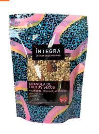 GRANOLA INTEGRA DE FRUTOS SECOS SIN TACC X 250 GR