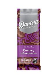 BARRITAS DANTELLI CACAO Y ALMENDRAS X 35 GR SIN TACC