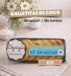 GALLETITAS DE COCO COPRIGIO KETO SIN AZUCAR x 120gr
