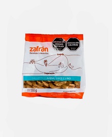GALLETITAS INTEGRALES VEGANAS ZAFRAN AVENA, COCO Y LINO x 150gr