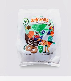 GALLETITAS INTEGRALES ZAFRANITO CHOCOLATE x 150gr ORGANICAS