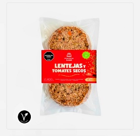 MAMMA SABE MEDALLON LENTEJAS Y TOMATE SECO x 2u - 200gr