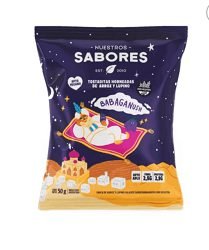 NUESTROS SABORES TOSTADAS DE ARROZ Y LUPINO SABOR BABAGANUSH  50gr SIN TACC